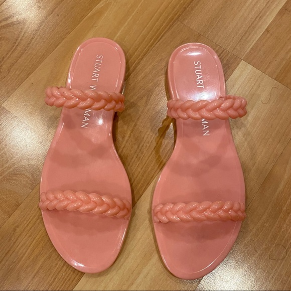 Stuart Weitzman Women's Sawyer Jelly Slide Sandals - Picture 9 of 9